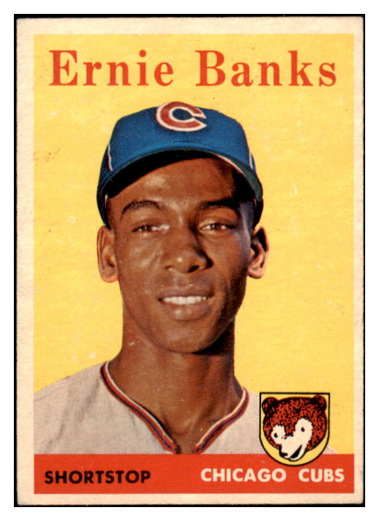 1958 Topps Baseball #310 Ernie Banks Cubs EX-MT 521464