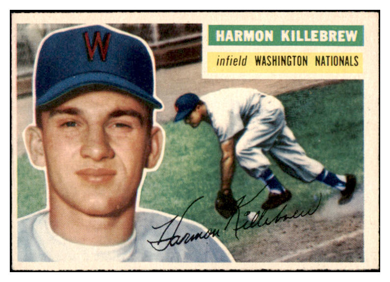 1956 Topps Baseball #164 Harmon Killebrew Senators EX-MT Gray 521477