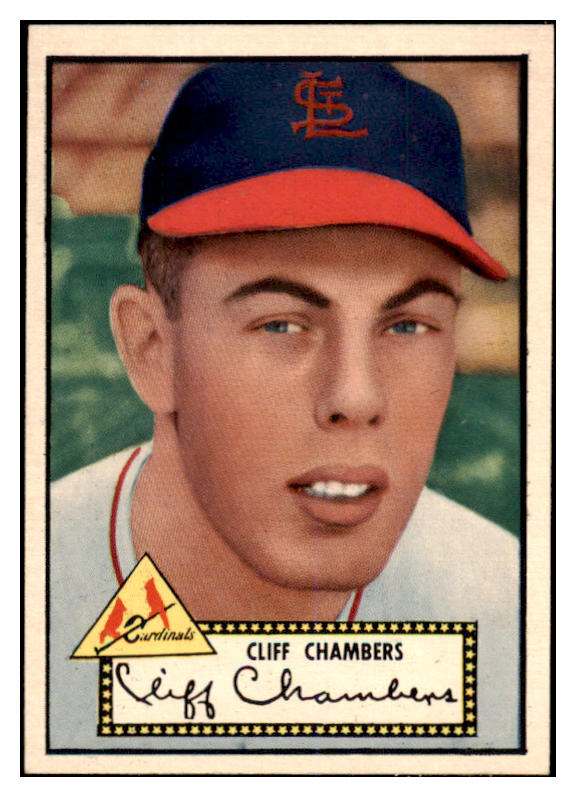 1952 Topps Baseball #068 Cliff Chambers Cardinals NR-MT Black 521483