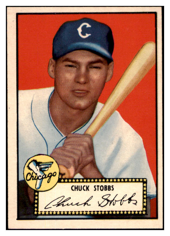 1952 Topps Baseball #062 Chuck Stobbs White Sox NR-MT Black 521489