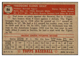 1952 Topps Baseball #086 Ted Gray Tigers NR-MT 521491