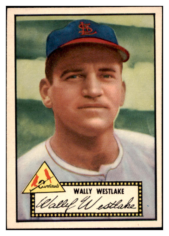 1952 Topps Baseball #038 Wally Westlake Cardinals NR-MT Black 521492