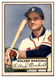 1952 Topps Baseball #096 Willard Marshall Braves NR-MT 521496