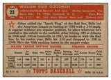 1952 Topps Baseball #023 Billy Goodman Red Sox EX-MT Red 521500