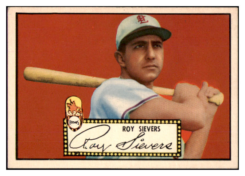 1952 Topps Baseball #064 Roy Sievers Browns EX+ Black 521509