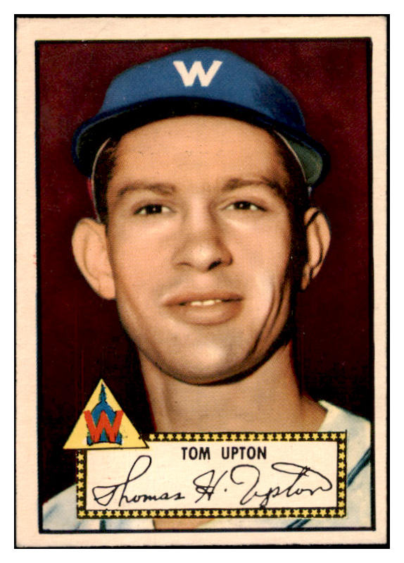 1952 Topps Baseball #071 Tom Upton Senators VG-EX Red 521520