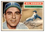 1956 Topps Baseball #145 Gil Hodges Dodgers NR-MT Gray 521522