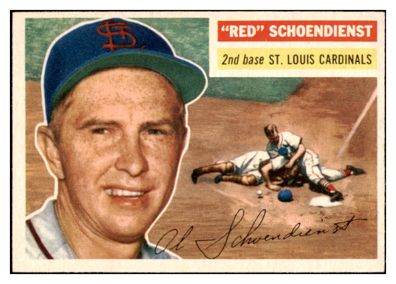 1956 Topps Baseball #165 Red Schoendienst Cardinals NR-MT Gray 521523