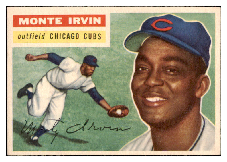 1956 Topps Baseball #194 Monte Irvin Cubs NR-MT 521526