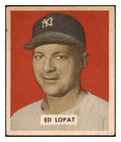 1949 Bowman Baseball #229 Eddie Lopat Yankees EX+ 521534