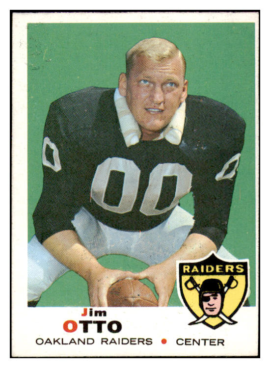 1969 Topps Football #163 Jim Otto Raiders EX-MT 521545