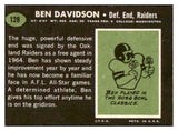 1969 Topps Football #128 Ben Davidson Raiders EX-MT 521546