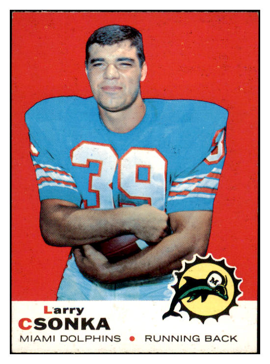 1969 Topps Football #120 Larry Csonka Dolphins EX-MT 521548