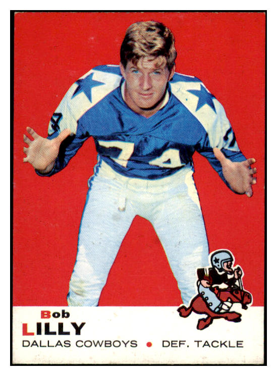 1969 Topps Football #053 Bob Lilly Cowboys EX-MT 521550