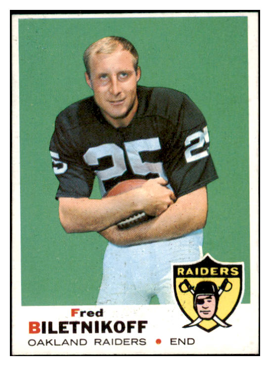 1969 Topps Football #201 Fred Biletnikoff Raiders NR-MT 521555