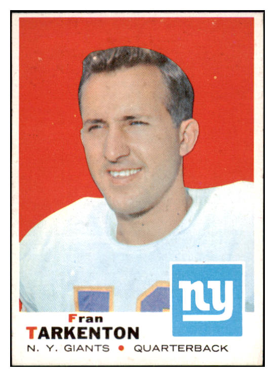 1969 Topps Football #150 Fran Tarkenton Giants NR-MT 521558