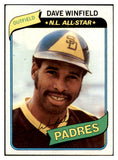 1980 Topps Baseball #230 Dave Winfield Padres EX 521561