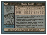 1980 Topps Baseball #393 Ozzie Smith Padres EX-MT 521563