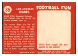 1958 Topps Football #085 Los Angeles Rams Team EX 521565