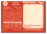 1958 Topps Football #002 Bobby Layne Lions GD-VG 521566