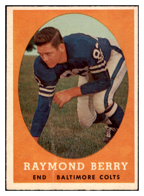 1958 Topps Football #120 Raymond Berry Colts VG 521567