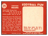 1958 Topps Football #029 Chicago Bears Team VG-EX 521569