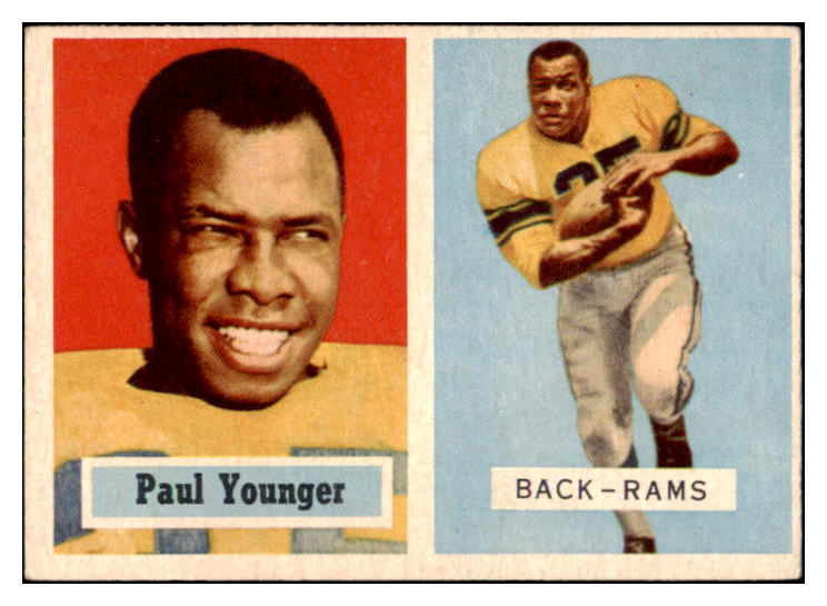 1957 Topps Football #152 Tank Younger Rams EX 521570