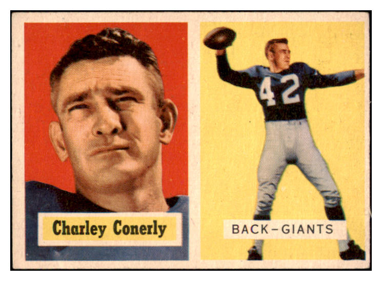 1957 Topps Football #109 Charley Conerly Giants EX 521572