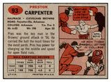 1957 Topps Football #093 Preston Carpenter Browns EX 521573