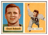 1957 Topps Football #049 Chuck Bednarik Eagles EX 521576