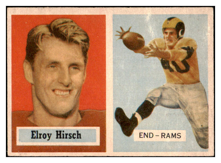 1957 Topps Football #046 Elroy Hirsch Rams EX 521577