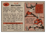 1957 Topps Football #026 Ollie Matson Cardinals EX 521578