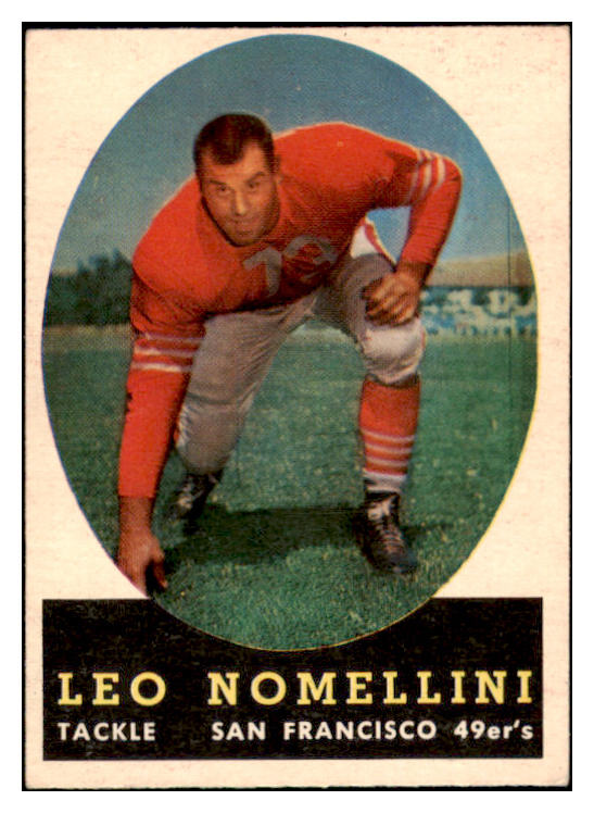 1958 Topps Football #089 Leo Nomellini 49ers EX 521582