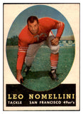 1958 Topps Football #089 Leo Nomellini 49ers EX 521582