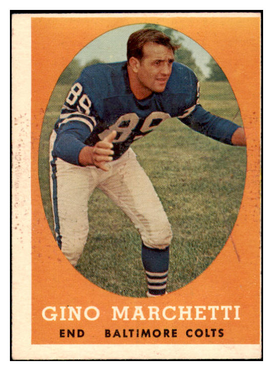 1958 Topps Football #016 Gino Marchetti Colts EX 521583