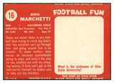 1958 Topps Football #016 Gino Marchetti Colts EX 521583