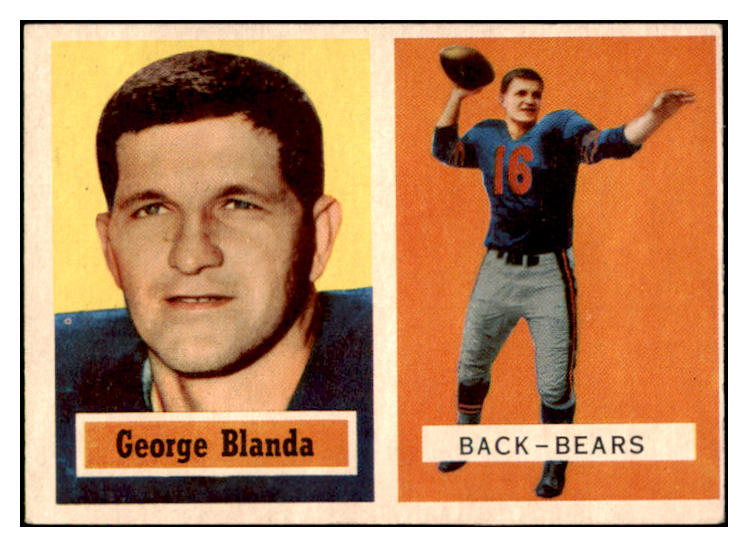 1957 Topps Football #031 George Blanda Bears EX 521587