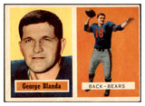 1957 Topps Football #031 George Blanda Bears EX 521587