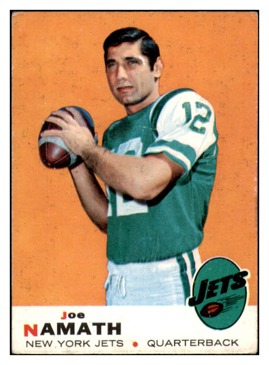 1969 Topps Football #100 Joe Namath Jets VG-EX 521590