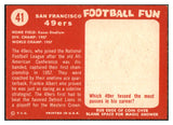 1958 Topps Football #041 San Francisco 49ers Team NR-MT 521594