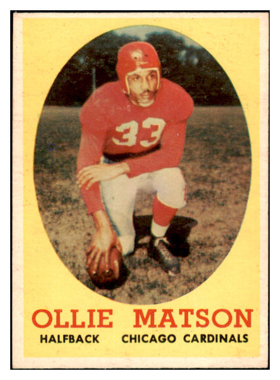 1958 Topps Football #127 Ollie Matson Cardinals NR-MT 521596