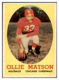 1958 Topps Football #127 Ollie Matson Cardinals NR-MT 521596