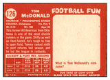 1958 Topps Football #126 Tommy McDonald Eagles NR-MT 521597