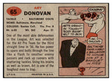 1958 Topps Football #065 Art Donovan Colts NR-MT 521601