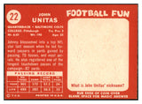 1958 Topps Football #022 John Unitas Colts NR-MT 521602