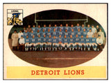 1958 Topps Football #115 Detroit Lions Team EX-MT 521603