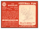 1958 Topps Football #132 Don Bosseler Washington EX-MT 521608