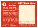 1958 Topps Football #009 Cleveland Browns Team EX-MT 521609