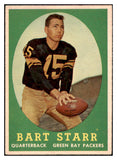 1958 Topps Football #066 Bart Starr Packers EX-MT 521614