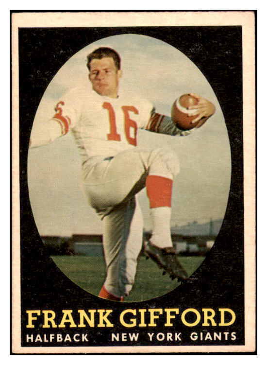 1958 Topps Football #073 Frank Gifford Giants EX-MT 521615